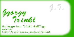 gyorgy trinkl business card